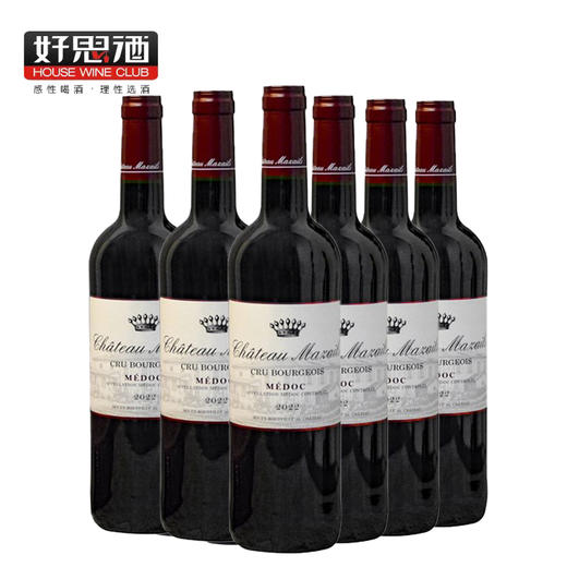 法国梅多克中级庄干红葡萄酒六支装 商品图0