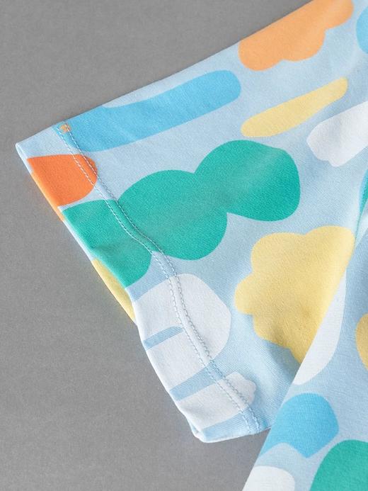 【抽象几何棉莫】SCHIESSER德国舒雅儿童睡衣春夏新款棉莫男童七分裤家居服3B/24313H 商品图2