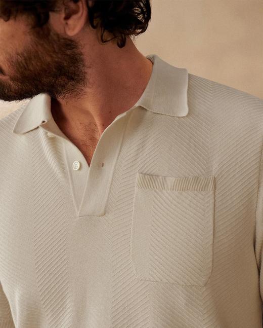 原单英国轻奢级高端纹理针织POLO精梳棉双纱透气精英衫 商品图4