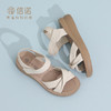 妈妈凉鞋2025新款夏季真皮外穿厚底增高一字拖软底舒适女鞋5L950-51 商品缩略图3