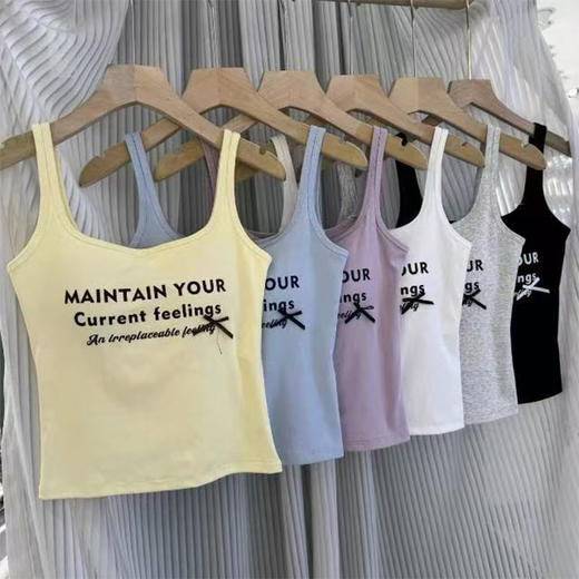 纪念日百货印花蝴蝶结背心女式吊带162745136 商品图5