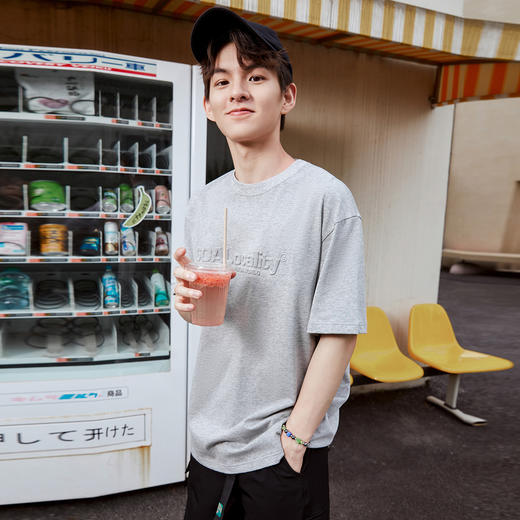 gxg.jeans男装 立体字母压印重磅休闲宽松短袖t恤男 25夏热卖 商品图1