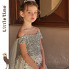 littletime女童连衣裙2025夏新款儿童吊带洋气时尚花童礼服公主裙 商品缩略图2