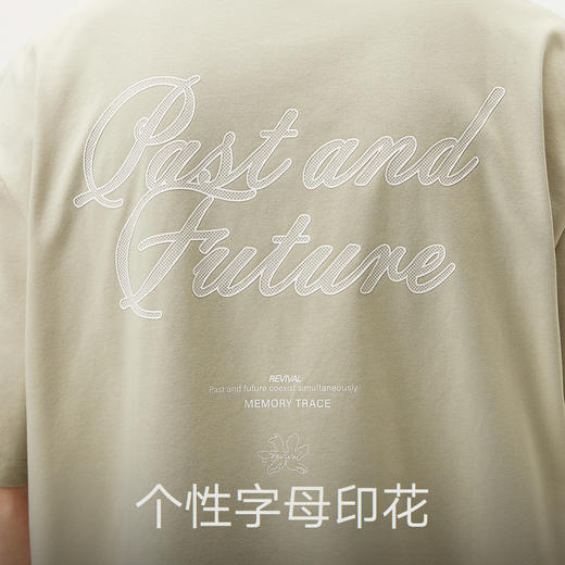 gxg.jeans男装 多色后背字母时尚美式宽松圆领短袖T恤男 25夏热卖 商品图4