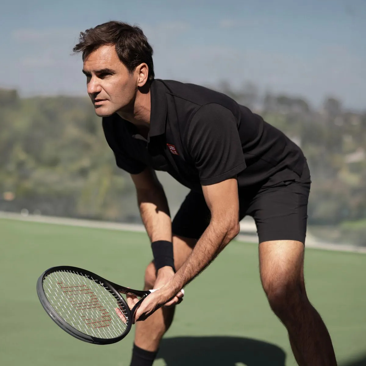 费德勒2024新系列小黑拍 WilsonRF 01 网球拍