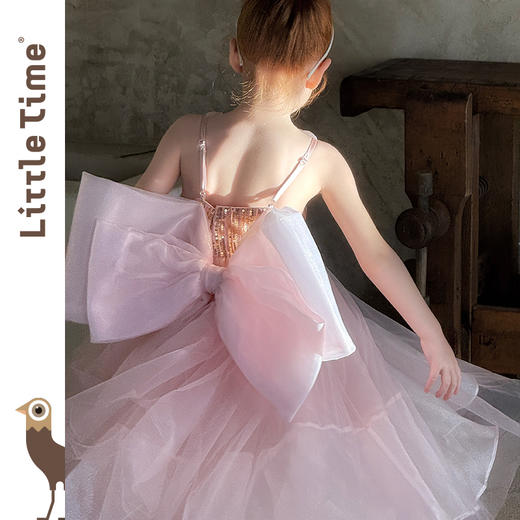 littletime女童连衣裙2025夏新款儿童洋气时尚公主裙生日礼服 商品图4
