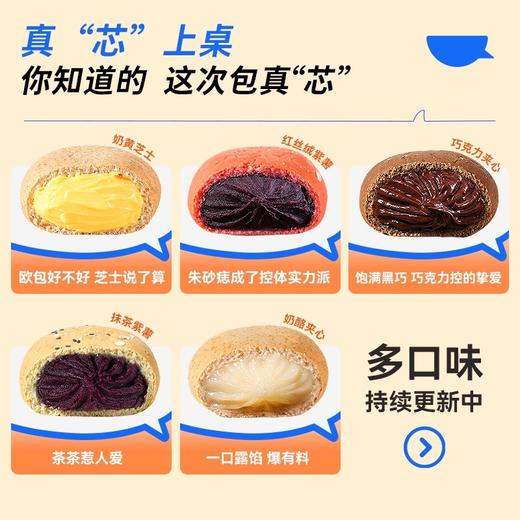 鲨鱼菲特丨全麦夹心欧包850g（17只5种口味混搭） 商品图2