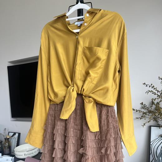 南法鎏金 芥末黄衬衫 出口英国品质 限量 商品图0