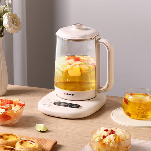 【多样屋专柜】尚朋堂养生壶家用办公室多功能烧水保温煮茶器云峰白1.8L 商品图1