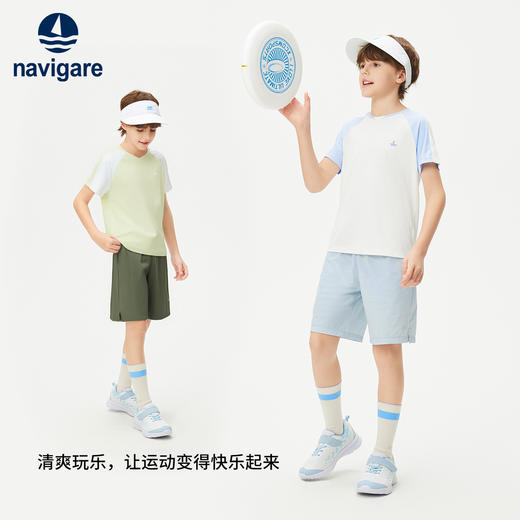 【清仓特惠】【纳维凯尔】【120-165】【吸湿速干】Navigare意大利小帆船男童短袖T恤 商品图3