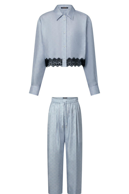 L-SK 25S 蕾丝真丝衬衫/长裤 商品图0