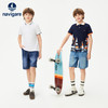【纳维凯尔】【天丝软牛仔】【120-165】Navigare意大利小帆船童装男童工装短裤五分裤子 商品缩略图3