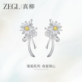 ZEGL真柳雏菊系列花朵耳环女新款爆款小众高级耳钉适合夏天的耳饰