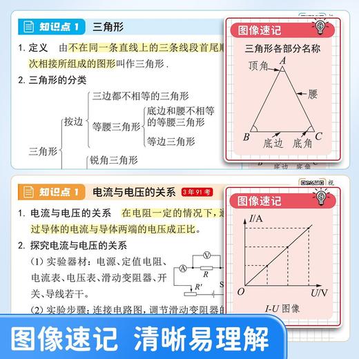 趣味速记【初中数理化一本全】考点及公式定律突破中考基础知识速记 商品图4