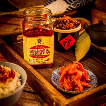 如豐香辣萝卜400g*1瓶 调味品 爽辣香脆萝卜干泡菜下饭菜早餐小菜 /粮油调味 /调味品 /榨菜/酱腌菜 商品图6