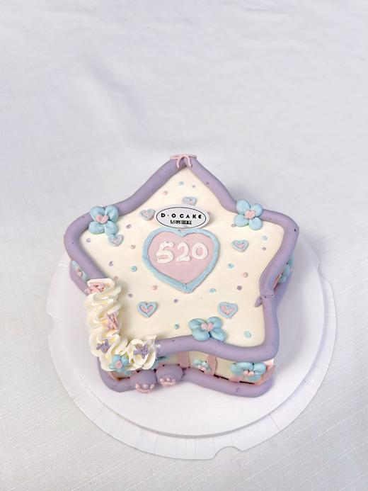 “幸运星”  银色弯曲蜡烛，黄油抹面，提前5小时预定 商品图0