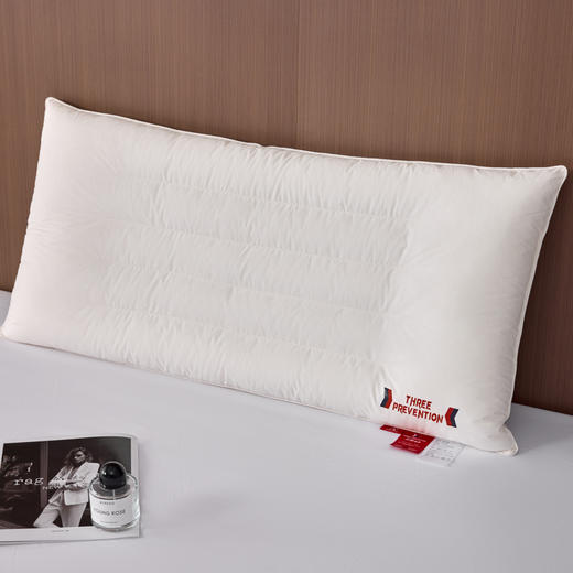 自然醒A类全棉三防双人长枕头助睡眠情侣长款一体长条枕防水油污枕芯护颈椎双层纱长枕套 XK 商品图6