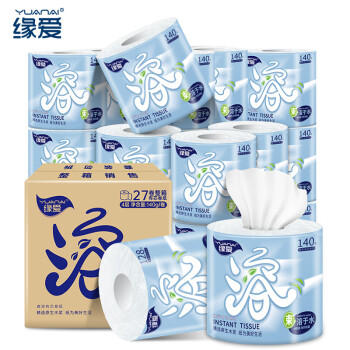 缘爱有芯卷筒纸 4层140克*27卷 酒店客房宾馆卫生纸厕纸 源头直发包邮 /家庭清洁/纸品 /清洁纸品 /卷纸 商品图3