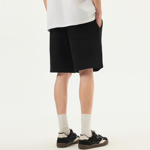 gxg.jeans男装 黑色基础简约松紧腰宽松休闲短裤 25年夏季热卖 商品图3