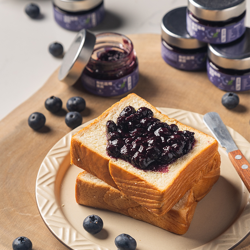 拾爸家⠀有机蓝莓酱 90%有机蓝莓果肉纯熬 0糖0脂肪 70g/瓶