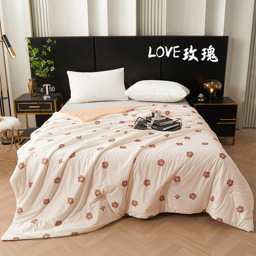 【西域楼兰凉感丝印花夏凉被凉感值1.0/冰皮被 凉感值4.0】清凉一夏 科技凉感正宗的凉感夏被 亲肤透气，吸湿排汗，让睡眠更清爽 商品图3