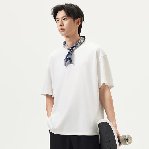 gxg.jeans男装 多色基础休闲简约宽松短袖T恤男士 25年夏热卖 商品图1