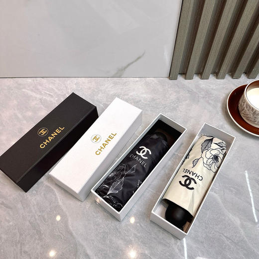 夏季特惠💰230 香奈儿 新款山茶花五折手开晴雨伞 商品图8