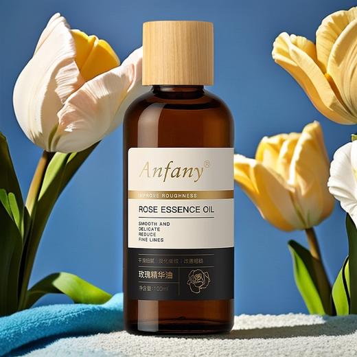 【Anfany--保加利亚玫瑰精华油100ml】双玫瑰奢养肌肤、玫瑰花水保湿滋润、千叶玫瑰花油养肤、6大植物油X专利多肽、淡淡花香水润质地、紧致抗皱好吸收、会呼吸的水感精华油让你重生嫩滑肌肤！ 商品图9