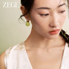 ZEGL甜美可爱耳环女耳扣2024新款爆款高级感少女粉色绿色珠珠耳饰 商品缩略图0