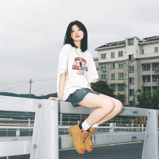 出口转内销🔥韩国订单 【新升级透气纯棉💯印花T恤】  🔥⁡比普通款更具吸睛效果，‪灵动趣味更出片 版型包容藏肉⚠秒变纸片人 商品图14