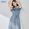 NUTS夏季新品时尚经典气质收腰显瘦水洗牛仔连衣裙321107197 商品缩略图1