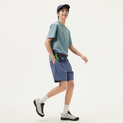 gxg.jeans男装 蓝色后背趣味印花时尚宽松短袖T恤男生 25年夏热卖 商品图3