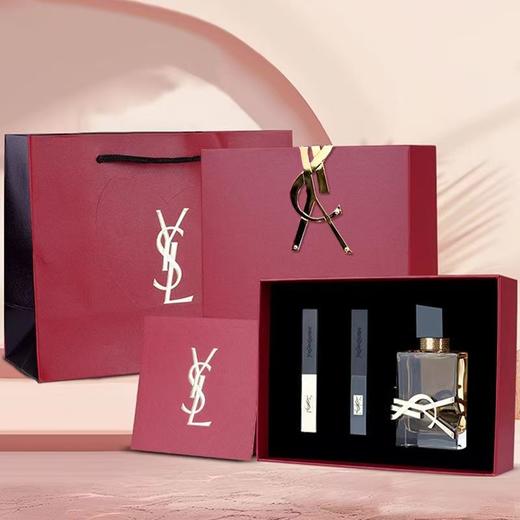 【情人节专属 香水+口红 有礼有面】YSL圣罗兰珍藏金银条+香水礼盒套装 商品图0
