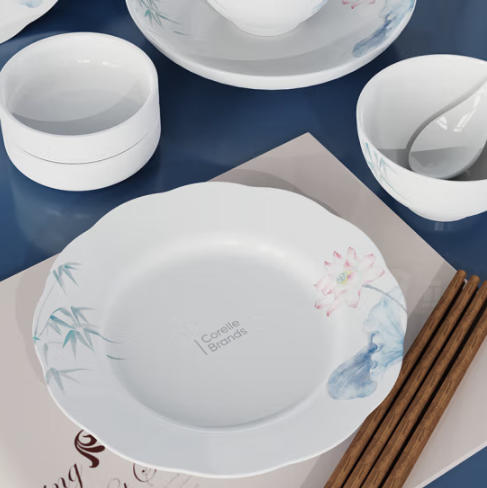 康宁竹露荷风餐具10头/18头/28头 商品图1