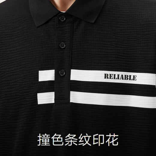 gxg.jeans男装  多色撞色条纹商务翻领短袖T恤POLO衫 25年夏热卖 商品图4
