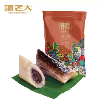 诸老大粽子真空洗沙粽600克共6只中华老字号散装嘉兴豆沙粽甜粽早餐粽 商品图5