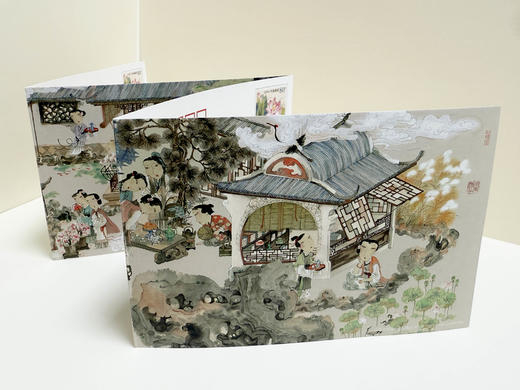 《海棠诗社》连体明信片 商品图1