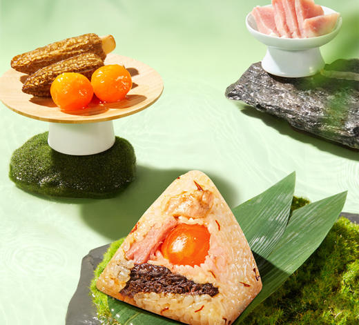 元祖 羊肚菌火腿粽礼盒端午粽子礼盒 商品图4