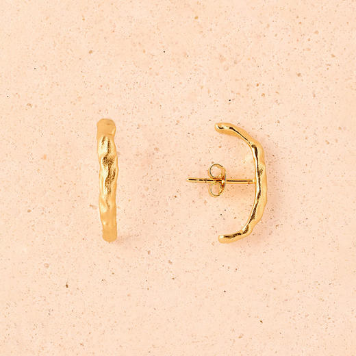 在途4周到｜Agapee-Eulalia-金色 不规则 耳环［法国设计师］ 商品图1