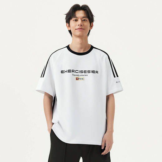 gxg.jeans男装  多色撞色拼接运动时尚潮流短袖t恤男生 25夏热卖 商品图3