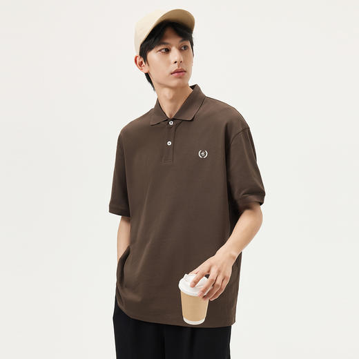 gxg.jeans男装 多色细致绣花商务斯文翻领短袖polo衫 25年夏热卖 商品图2