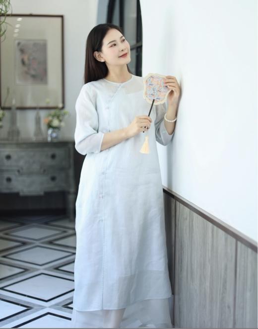 【线上专属】中式连衣裙（23707218-葭菼） 商品图0