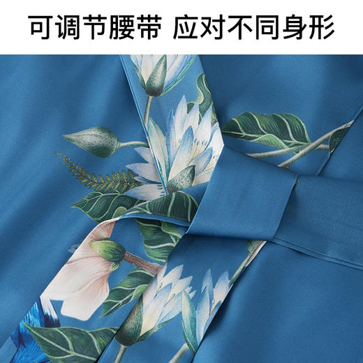 【专柜同款】I‘d爱帝奢华缎面国风印花居家服 商品图7