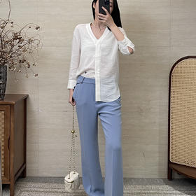 「K」洛诗琳35723V领真丝开衫2025夏季薄款小蜜蜂刺绣上衣0803