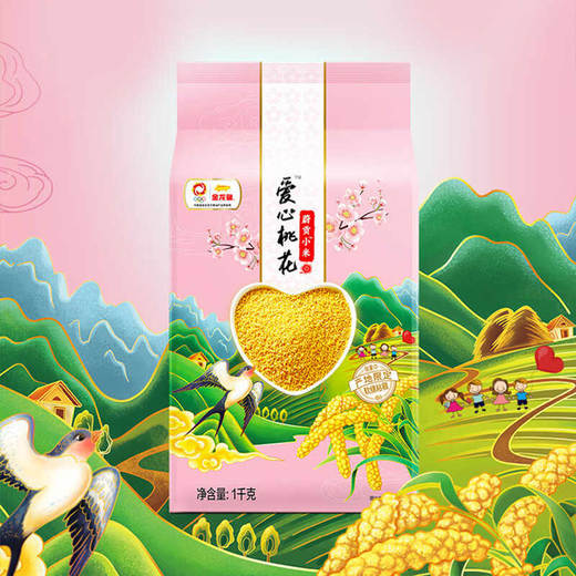 金龙鱼爱心桃花小米1KG 商品图0