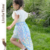 littletime女童T恤2025春夏新款儿童洋气时尚美人鱼短袖T恤半裙 商品缩略图3