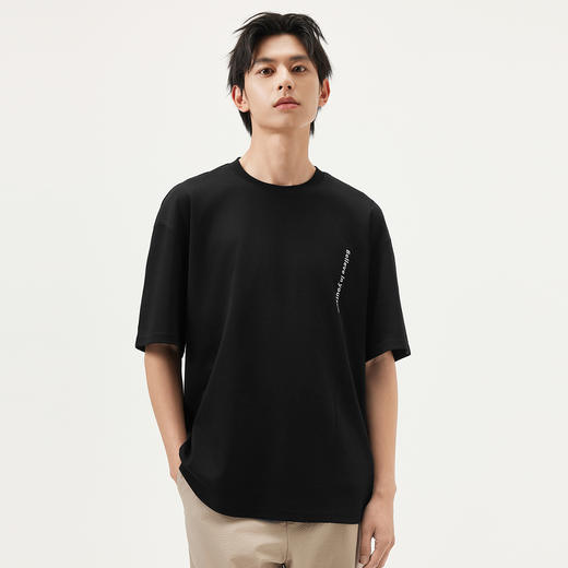 gxg.jeans男装  潮流字母简约宽松休闲圆领短袖T恤男 25年夏热卖 商品图1