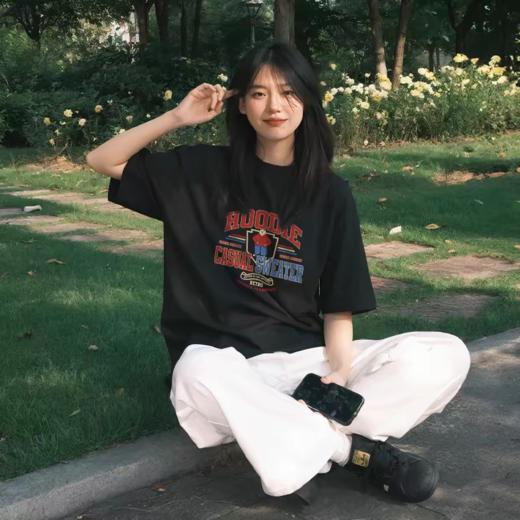 出口转内销🔥韩国订单 【新升级透气纯棉💯印花T恤】  🔥⁡比普通款更具吸睛效果，‪灵动趣味更出片 版型包容藏肉⚠秒变纸片人 商品图13