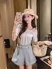张心子【心动讯号】性感扭结露肩气质上T恤上衣 U2505033 商品缩略图2