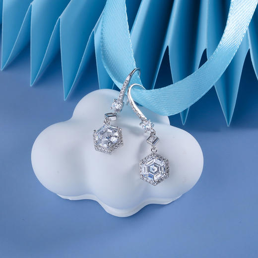 【宏艺珠宝】幻钻灵犀·银s925耳饰 商品图0